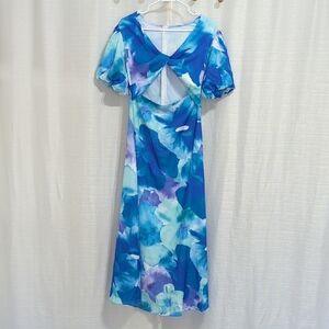 Blue Floral Dress